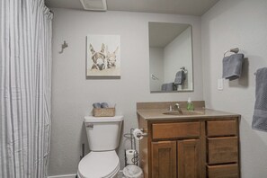 Hair dryer, towels