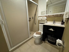 Standard Room, 2 Double Beds, Non Smoking, City View | Bathroom | Free toiletries, soap, shampoo, toilet paper - Hotel InterForum Express (León)