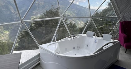 Glamping Dome #1: A Magical Romantic Escape in Baños Ecuador