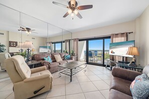 TV - Beachfront Ground Floor Condo in Orange Beach with Pool, Hot Tub! 🌊☀️ (Orange Beach)