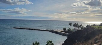 Gorgeous view big condo 1st line on beach Benalmadena Costa swimming pool Garden