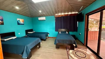 2 bedrooms, desk, iron/ironing board, travel crib