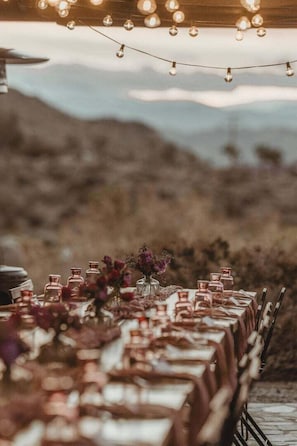 Espace banquet en plein air
