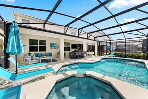 A heated pool - Themed Theater Room | Themed Kids Bedrooms | Games Area | Screened Pool (Kissimmee)