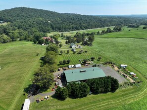 Outdoor wedding area
