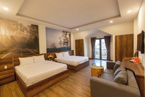 Family Room, Balcony | Soundproofing, free WiFi - Lien's Hotel Da Lat (Da Lat)