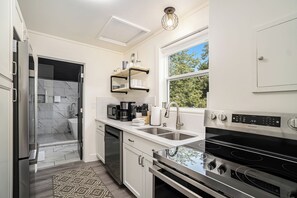 Fridge, microwave, oven, stovetop - Newly renovated downtown apartments with parking (Douglas)