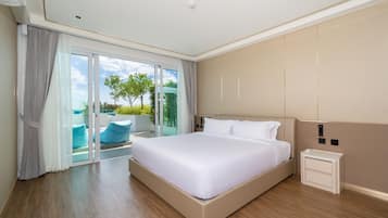 Presidential Suite, 2 Bedrooms, Balcony, Sea View | Premium bedding, desk, soundproofing, free WiFi