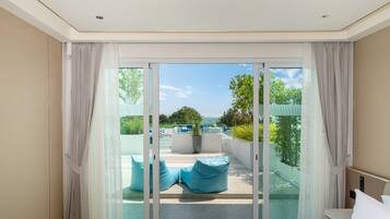 Presidential Suite, 2 Bedrooms, Balcony, Sea View | Terrace/patio