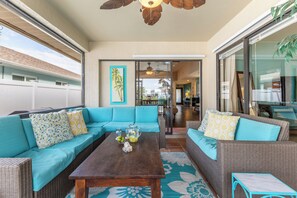 Terrace/patio - Private Pool + Sunroom | Beach Escape at Manatee (Naples)