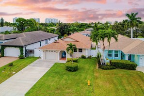 Exterior - Private Pool + Sunroom | Beach Escape at Manatee (Naples)