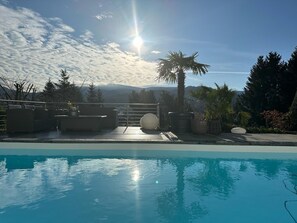 Pool - Modern vacation apartment with view and pool near Baden Baden in the Black Forest  (Gernsbach)