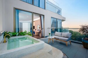 行政双人房, 海洋景观 | 阳台景观