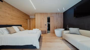 Junior-værelse med dobbeltseng eller 2 enkeltsenge - balkon - bjergudsigt | Arbejdsområde til bærbare computere, gratis Wi-Fi