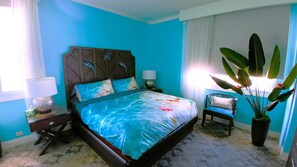 2 slaapkamers, een kluis op de kamer, een bureau