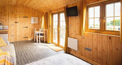 Head For The Hills Glamping Shepherd’s Hut. Pet friendly, mountain views