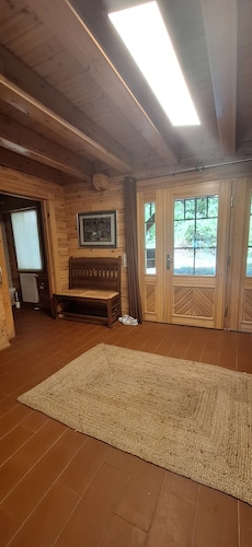 Cozy "Gut Briesen" house in the Westhavelland Nature Park, featuring an old park