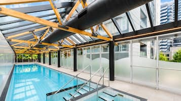 Indoor pool, a heated pool