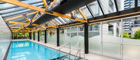 Indoor pool, a heated pool