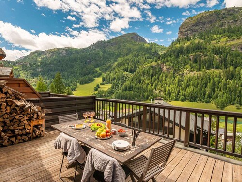 8-Personen-Apartment, Duplex im Chalet mit Terrasse