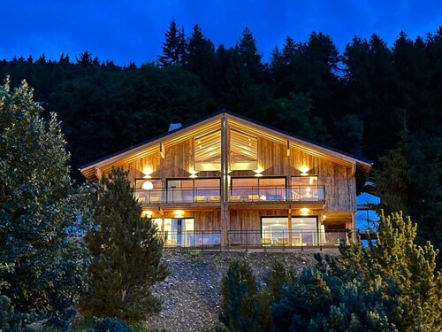 Luxuschalet mit Whirlpool, Sauna, 8 Zi, La Plagne Montalbert