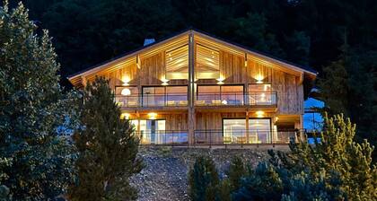 Luxuschalet mit Whirlpool, Sauna, 8 Zi, La Plagne Montalbert