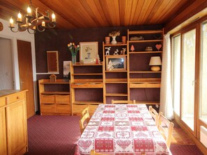 Dining - 2-room cabin apartment at the foot of the slopes with elevator - Auris en Oisans (Auris)