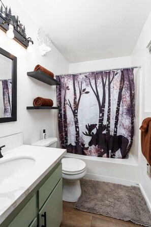 Shower, towels