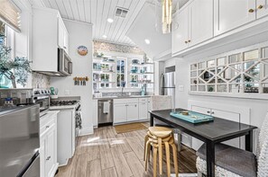 Coffee/tea maker, fridge, microwave, stovetop - Cottage Charm, Easy Beach Access & Resort Amenities@Cinnamon Shore North (Port Aransas)