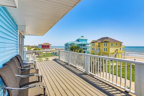 House (3 Bedrooms) | Front of property - Walk to Beach: Home w/ 2 Decks in Galveston! (Galveston)