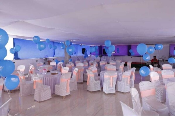 Outdoor wedding area