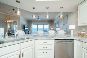 Fridge, microwave, oven, stovetop - Beachfront 2br/2ba condo on the 10th floor with free beach chairs included! (Panama City Beach)