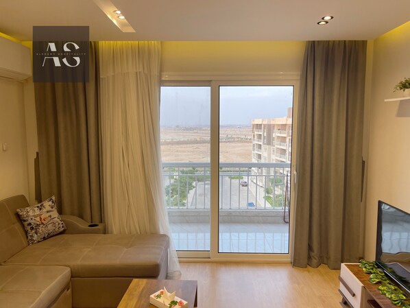 Living area - Double the comfort at 2bdr apt in Madinaty (Cairo Governorate)