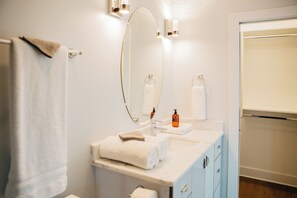 Hair dryer, towels