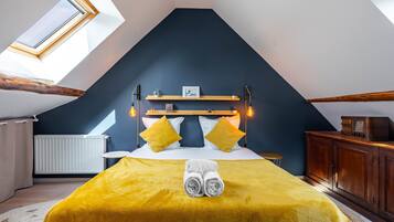 3 slaapkamers, een bureau, een strijkplank/strijkijzer, gratis wifi