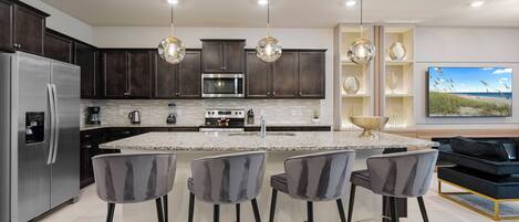 Microwave, dishwasher, highchair