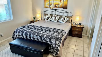 2 bedrooms, iron/ironing board, WiFi, bed sheets