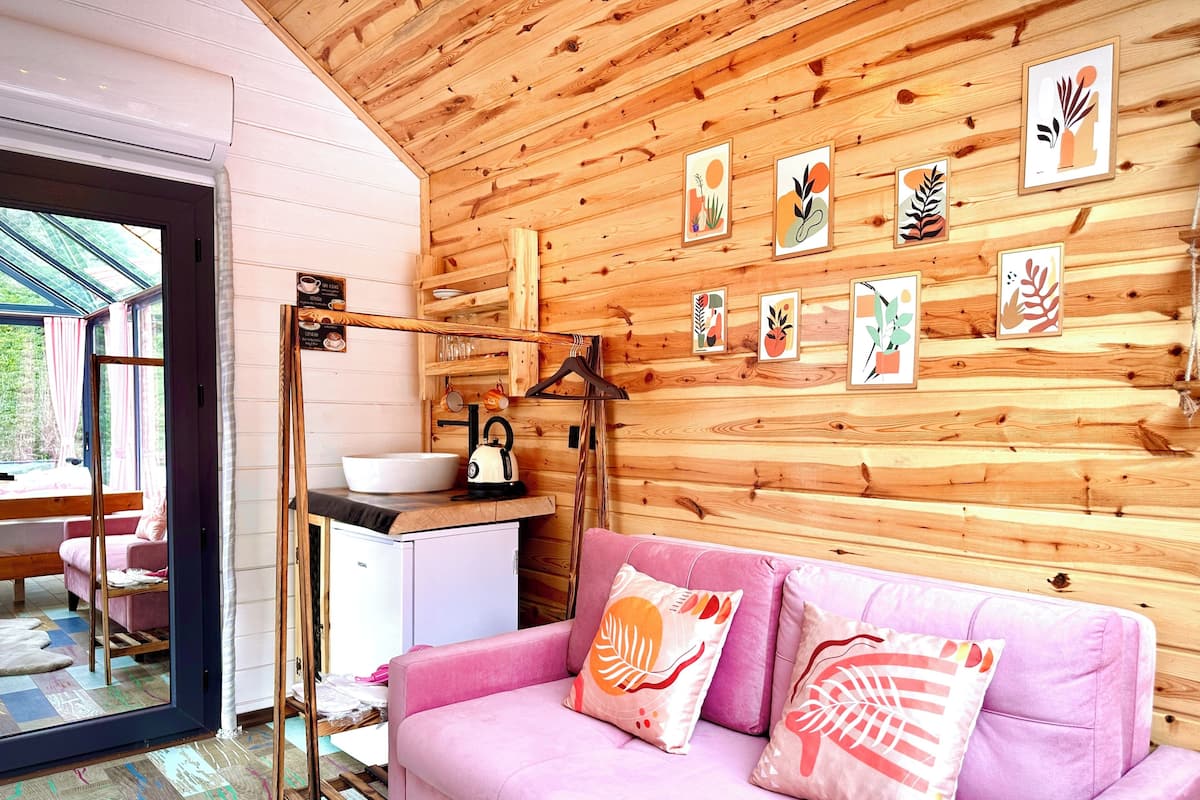 Chalet Lune de Miel | 1 chambre, literie de qualité supérieure, matelas Select Comfort