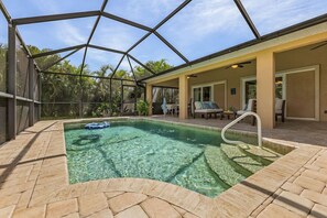 A heated pool