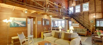 Rustic Cliff-top Cabin at the Tip of Lake Champlain's Barney Point