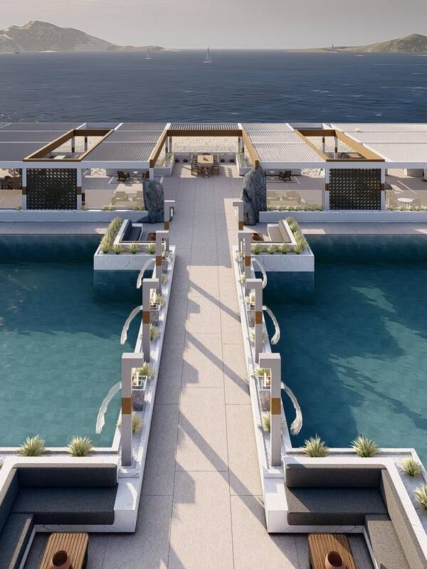 Indoor pool, seasonal outdoor pool, pool umbrellas, sun loungers