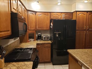 Microwave, oven, stovetop, dishwasher