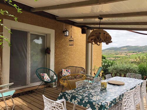 Villa Le Corbièrou en garrigue avec piscine privée