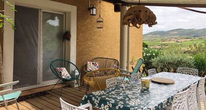 Villa Le CorbiÚrou en garrigue avec piscine privée