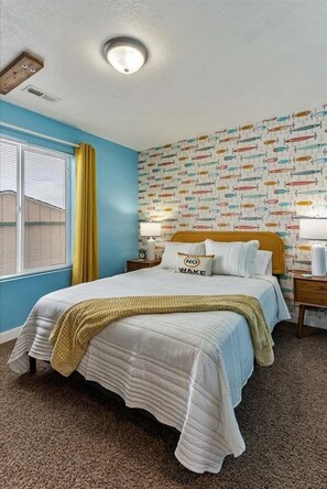 6 bedrooms, iron/ironing board, travel cot, WiFi