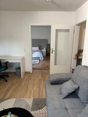 2 soveværelser, skrivebord, strygejern/strygebræt, Wi-Fi