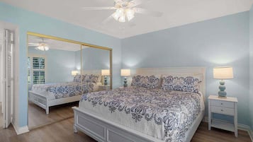 2 bedrooms, iron/ironing board, WiFi, bed sheets
