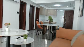 Down comforters, pillowtop beds, individually decorated