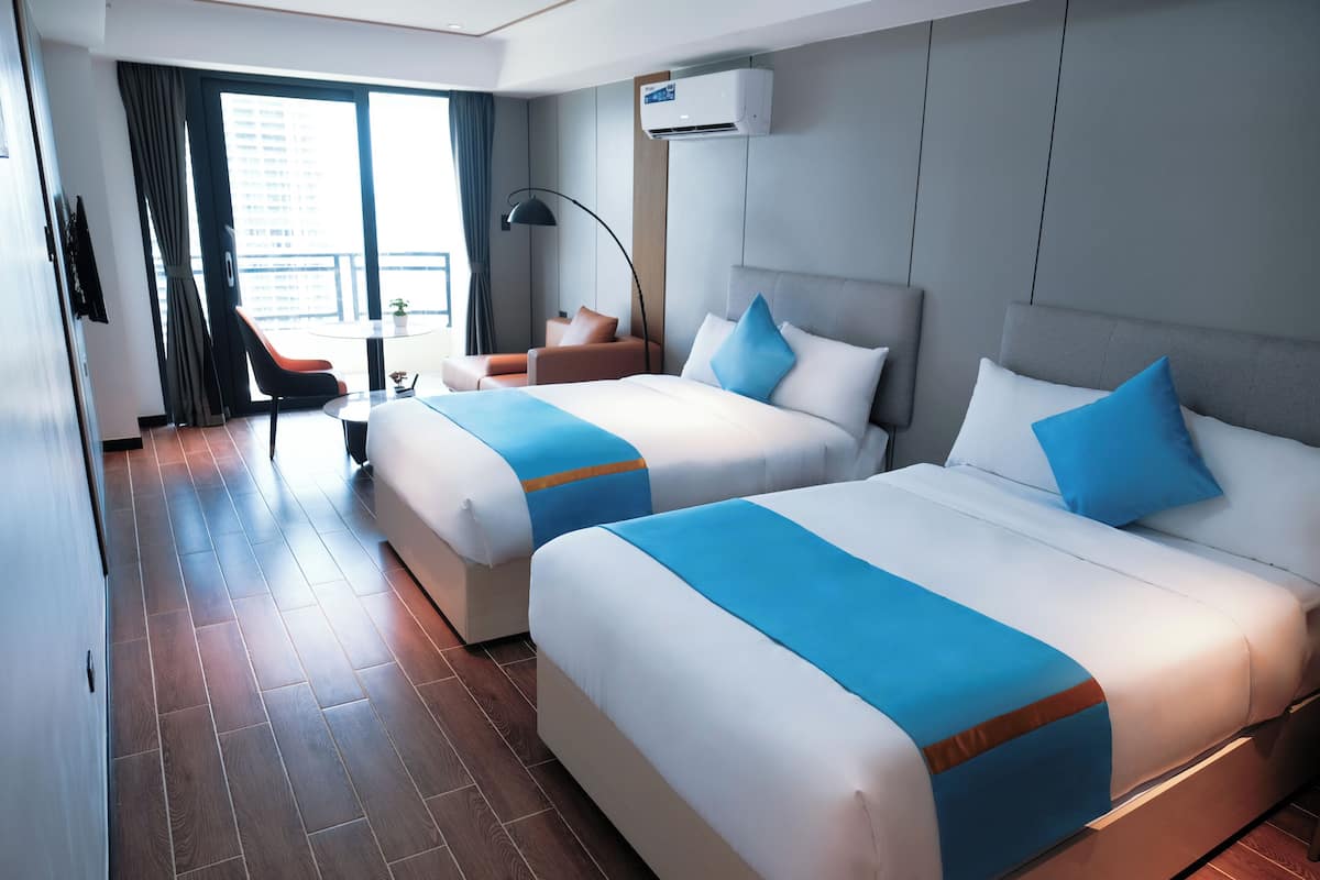 Comfort Room, Balcony, Ocean View | 1 bedroom, down comforters, pillowtop beds, individually decorated