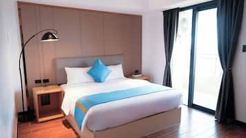 Down comforters, pillowtop beds, individually decorated